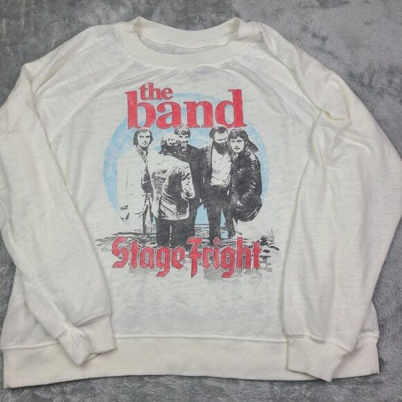 Recycled Karma The Band Stage Fright 1970 Pullover Long Sleeve Sweatshirt Sz XL - Picture 1 of 8